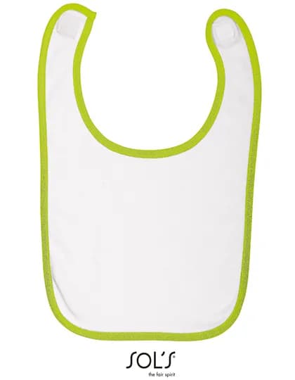 Baby Bib Babib – Weiss / Grün