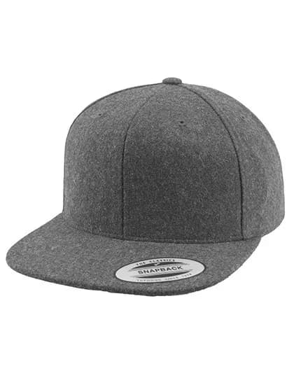 Melton Wool Snapback Cap – Anthrazit
