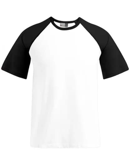 Men’s Raglan T – Weiss / Schwarz