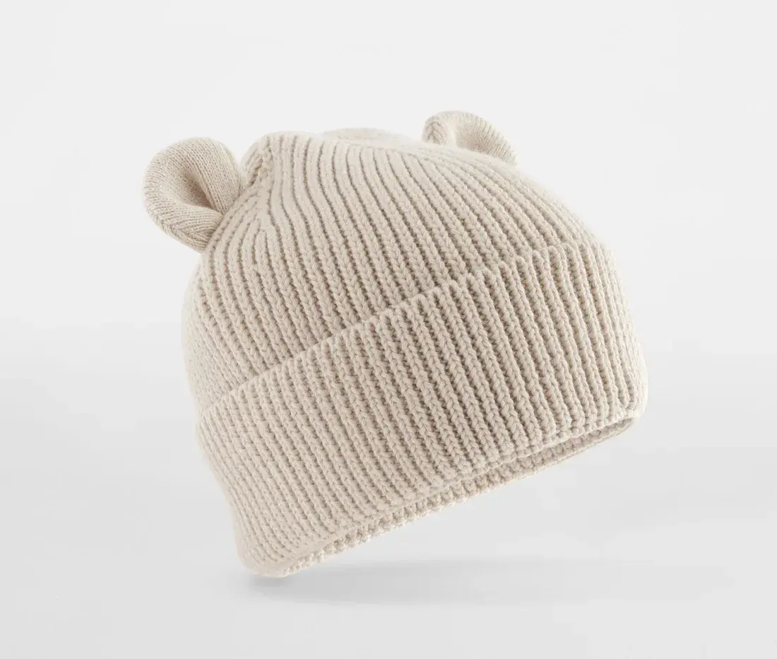 Organic Baby Bear Beanie – Beige