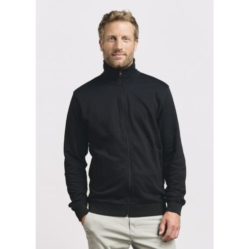 PROMODORO Herren-Jacke mit Stehkragen – 100 % Baumwolle, innen angeraut