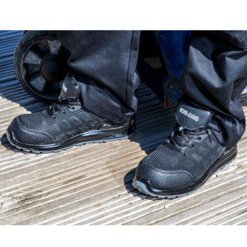 All Black Safety Trainer – Atmungsaktive Sicherheitshalbschuhe | RESULT