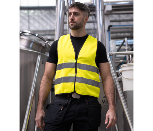 SAFETY VEST "WOLFSBURG" – Warnweste Klasse 1 mit Klettverschluss | KORNTEX