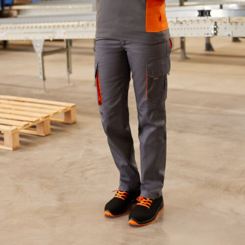 VELILLA V3004 Zweifarbige Multi-Pocket Arbeitshose – Kontrastnähte & Verstärkung