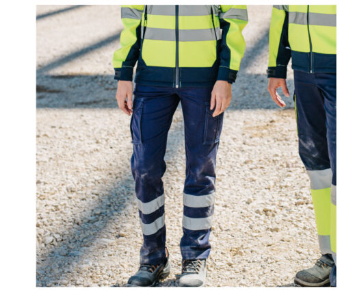 VELILLA V3014S Stretch-Arbeitshose mit Reflexstreifen & Taschen