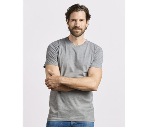 PROMODORO Premium Herren V-Neck-T – 100 % Baumwolle, 180 g/m²