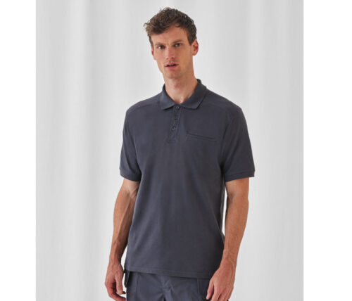 B&C SKILL PRO POLO – Arbeits-Polo aus 100 % Baumwolle mit Brusttasche