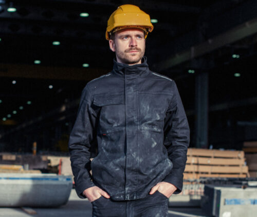 Herock DRAGO Stretch-Arbeitsjacke – Anthrazit/Schwarz oder Schwarz – Zertifiziert EN ISO 13688