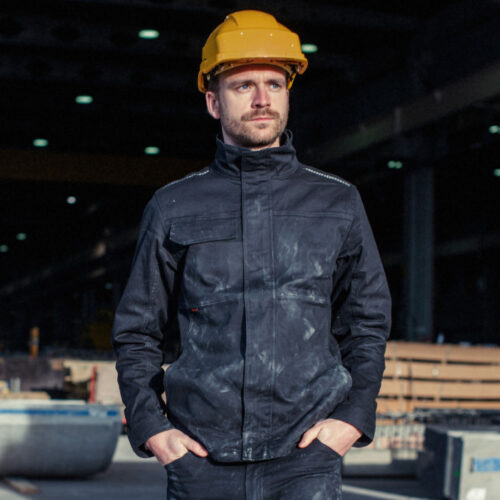 Herock DRAGO Stretch-Arbeitsjacke – Anthrazit/Schwarz oder Schwarz – Zertifiziert EN ISO 13688