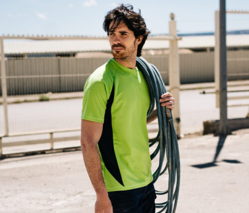 TWO-TONE TECHNICAL T-SHIRT – Atmungsaktives Funktionsshirt in Kontrastfarben | VELILLA V5501