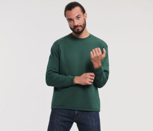RUSSELL® Heavy Duty Workwear Sweatshirt – Herren-Sweatshirt mit Rundhalsausschnitt, 60 °C waschbar