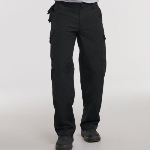 RUSSELL® Heavy Duty Workwear Trousers – Robuste Arbeitshose für Herren mit Fleckenschutz und Knieschutztaschen