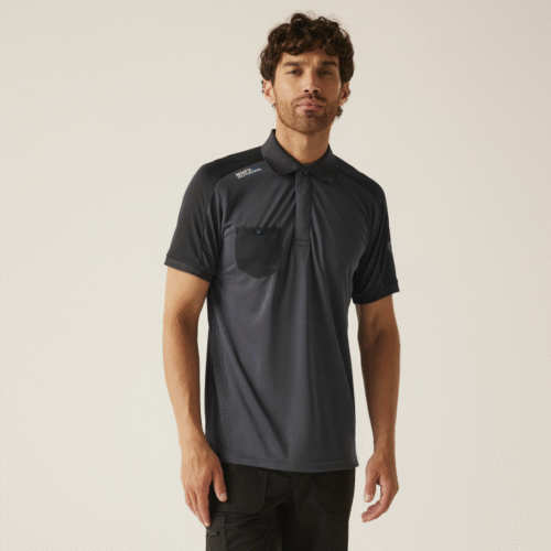 REGATTA Offensive Polo – Atmungsaktives Herren-Polo mit Brusttasche