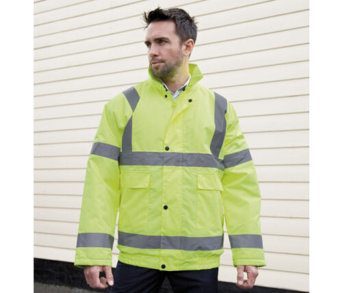 RESULT HIGH VIZ WINTER BLOUSON – Warnschutzjacke mit Thermofutter und Kapuze