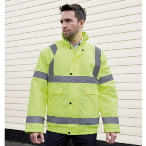 RESULT HIGH VIZ WINTER BLOUSON – Warnschutzjacke mit Thermofutter und Kapuze