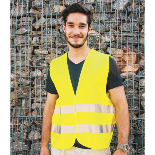 KORNTEX HI-VIS SAFETY VEST „STUTTGART“ – Sicherheitsweste Klasse 2 mit Klettverschluss