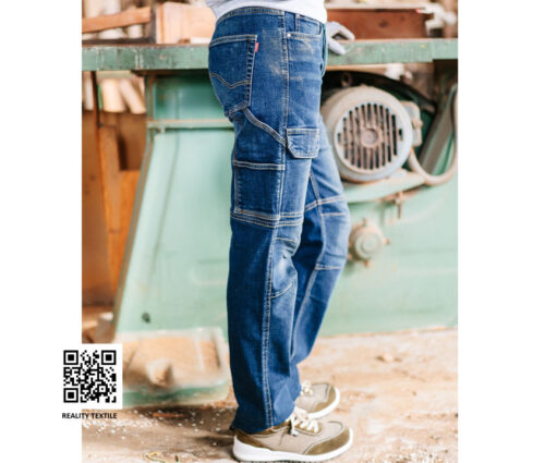 VELILLA® Multi-Pocket Stretch Jeans – Slim Fit Arbeitsjeans mit 8 Taschen