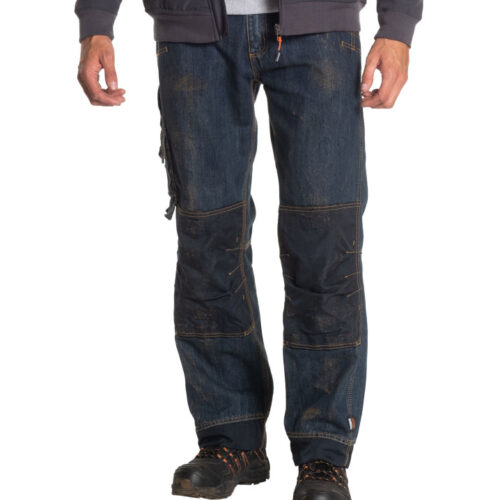 HEROCK KRONOS Arbeitshose – Robuste Jeanshose mit Kniepolstertaschen