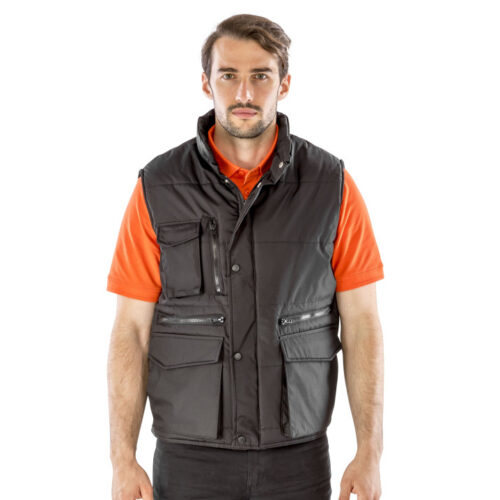 RESULT RS127 Workwear Bodywarmer – Robuste Weste mit Ripstop & vielen Taschen